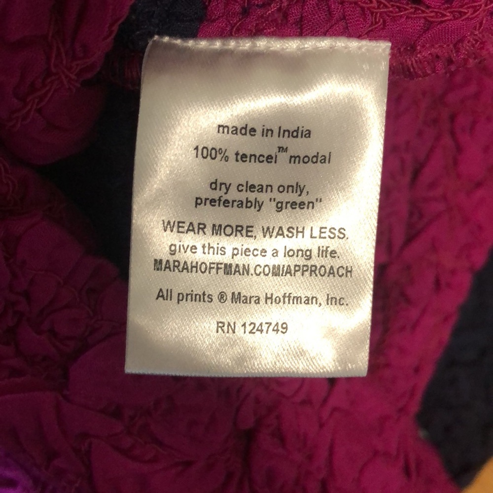 Mara Hoffman Amy Popcorn Dress Abstract Navy Fuchsia Bodycon Colorblock Designer - Picture 15 of 16